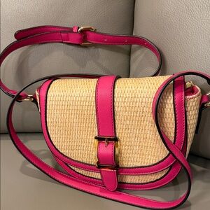 Izzy and Ali- Pink and Tan Women's Crossbody Bag
